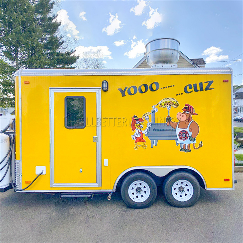 Food Truck With Snacks - Allbetter Street شاحنات الوجبات السريعة مقطورة