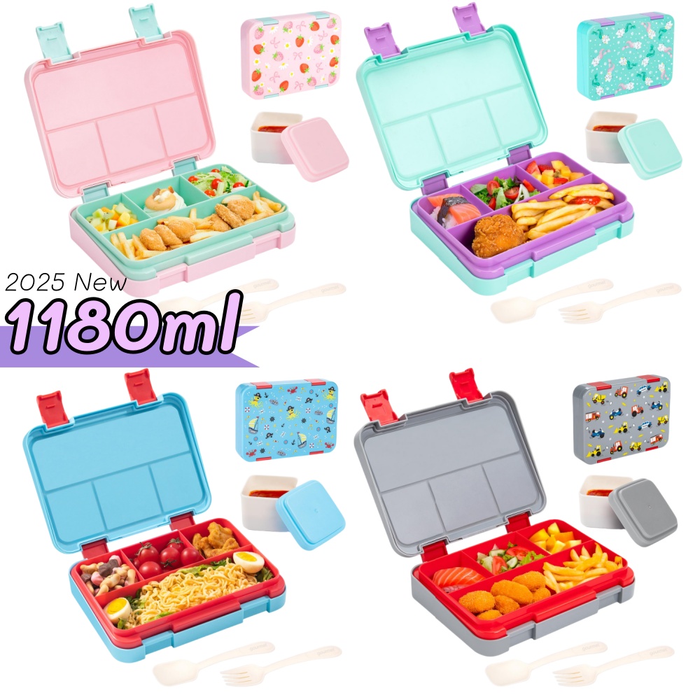 Food Snacks For Picnic - 40 أوقية الكرتون نمط بينتو مجموعة