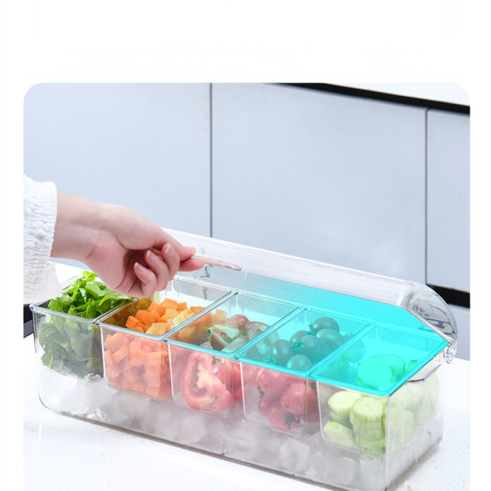 وعاء تقديم سلطة مقسم، صندوق تخ - مراجعة Food Snacks For Picnic وسعره