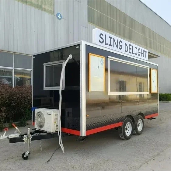 عربة طعام متنقلة خارجية مخصصة  - مراجعة Food Snacks To Sell وسعره