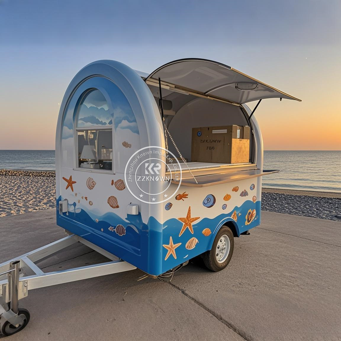 عربة مقطورة للطعام، مقطورة تقد - مراجعة Food Truck With Snacks وسعره