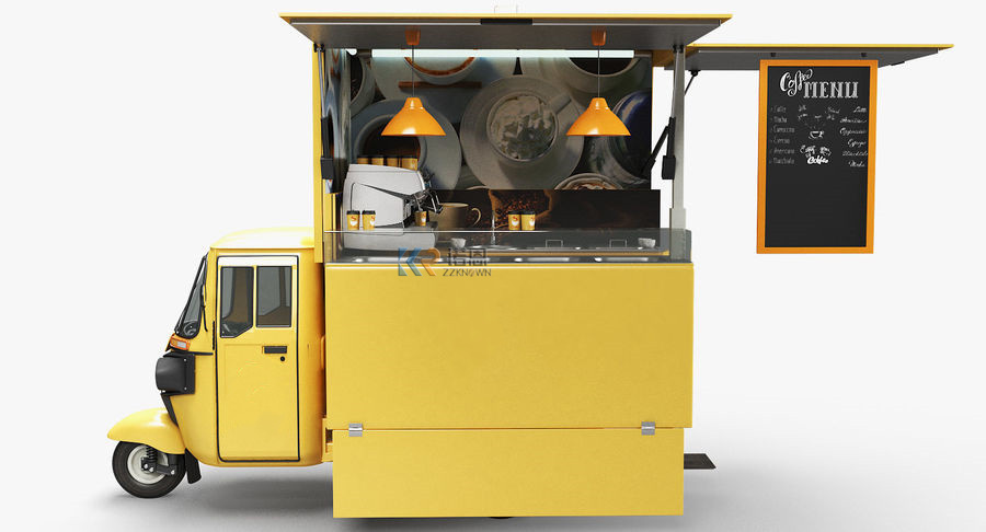 تصميم جديد شارع دراجة ثلاثية ا - مراجعة Food Truck With Snacks وسعره