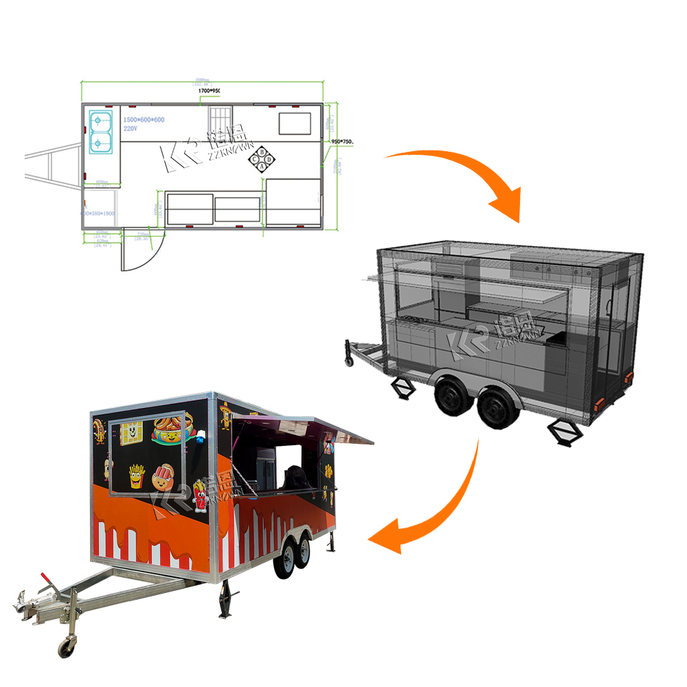2025 جديد أوروبا القياسية الغذ - مراجعة Food Truck With Snacks وسعره